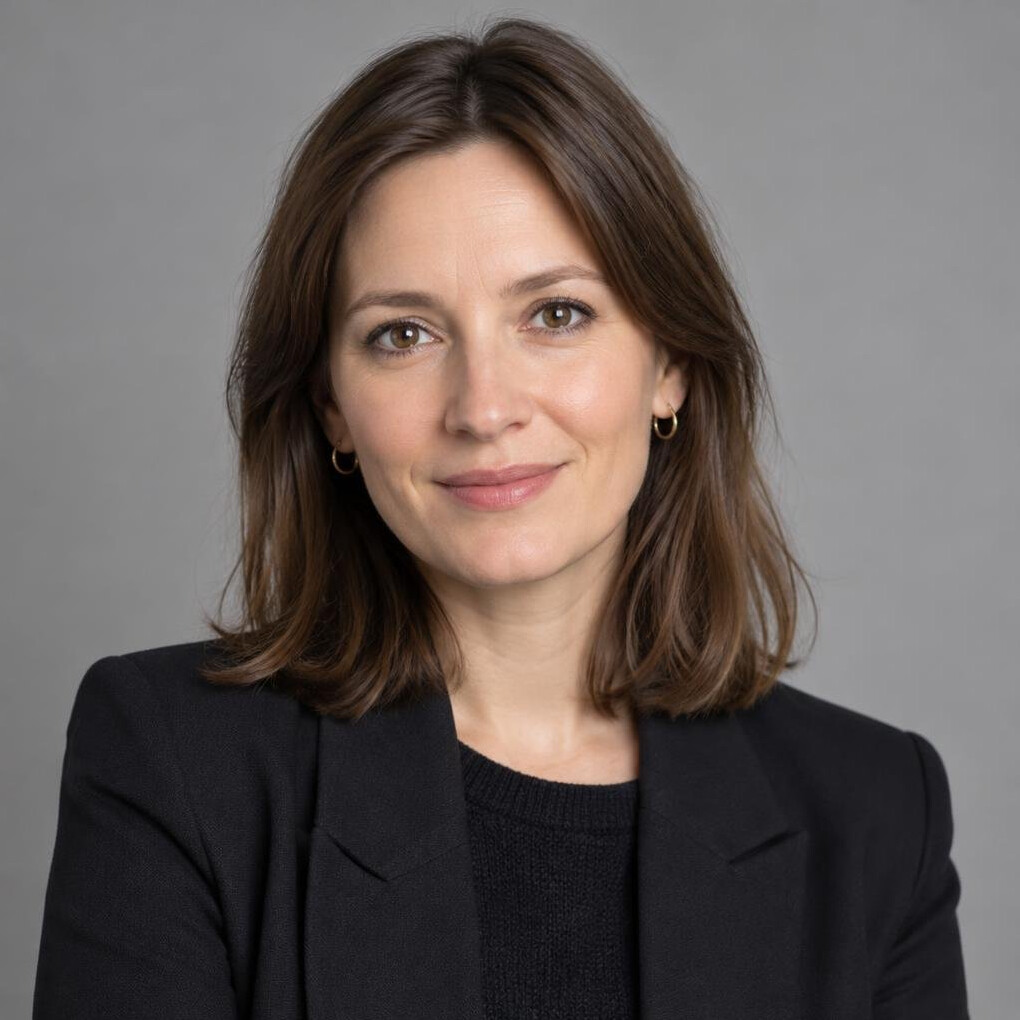 Portrait of a woman with a calm smile
