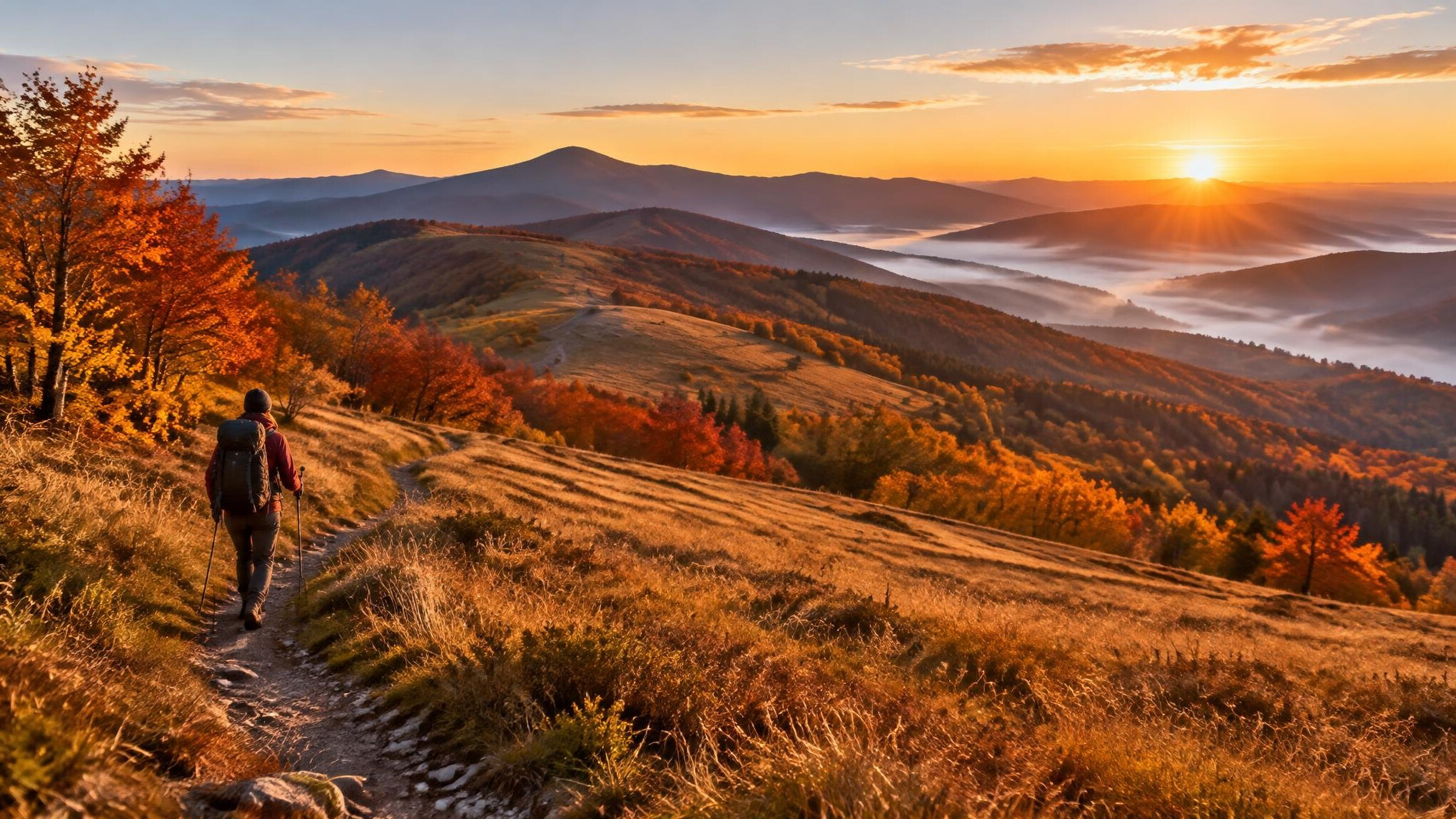 bieszczady autumn landscape