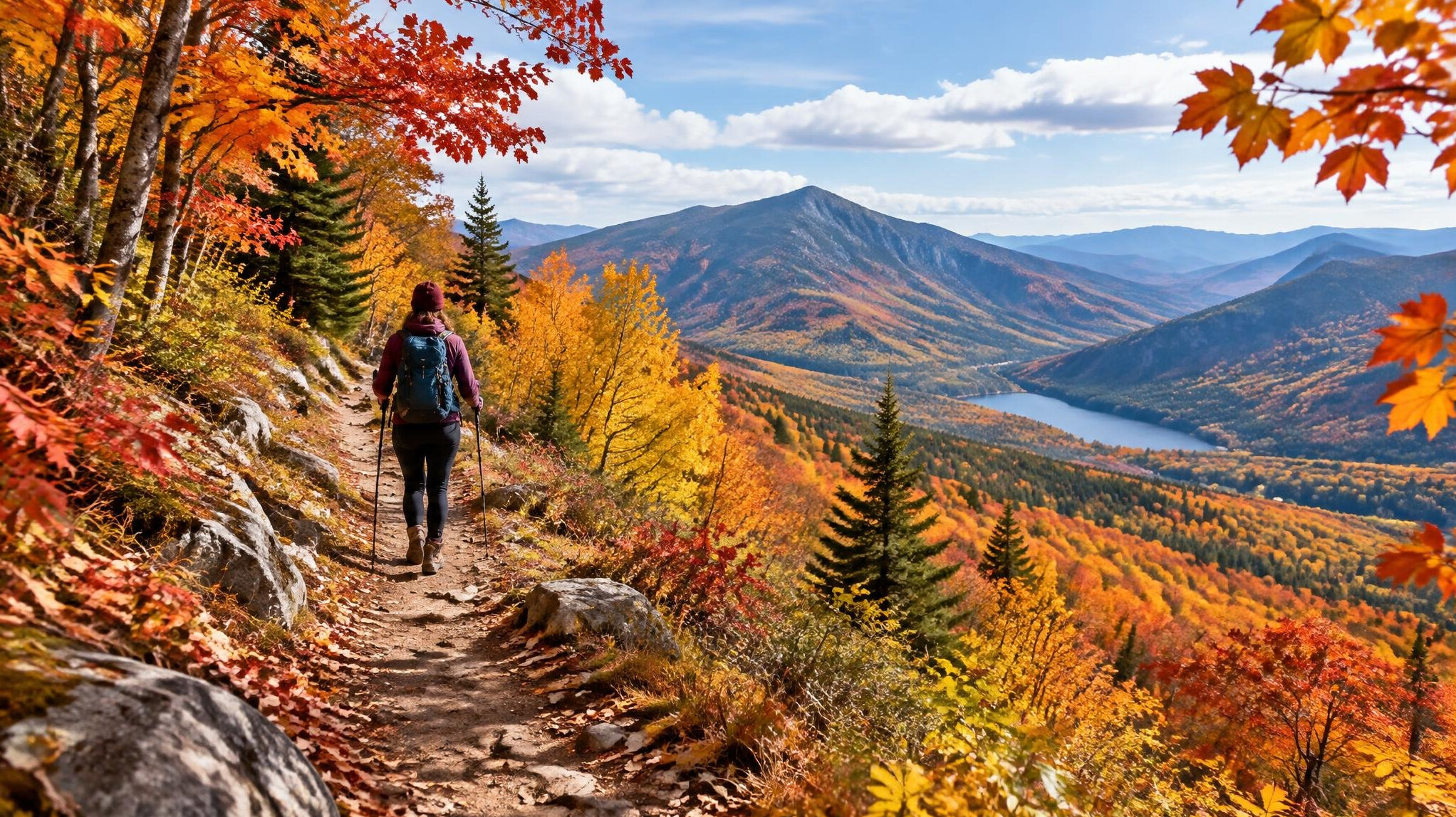 autumn mountain path